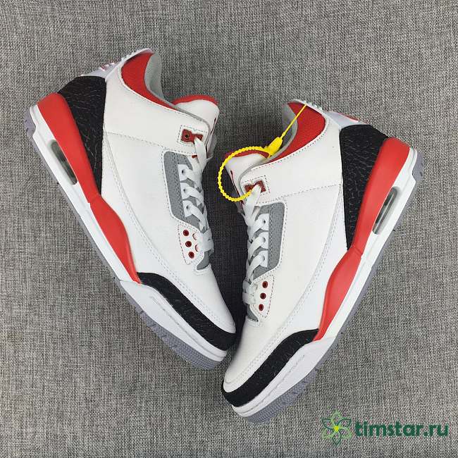 Air Jordan3 Flame Red NIKE LOGO original 136064-1207 - 1