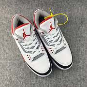 Air Jordan3 Flame Red NIKE LOGO original 136064-1207 - 4