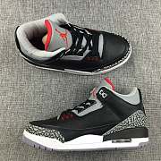 Air Jordan 3 Black Cement Re-engraved NIKE LOGO original 580775-0108 - 4