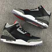 Air Jordan 3 Black Cement Re-engraved NIKE LOGO original 580775-0108 - 2