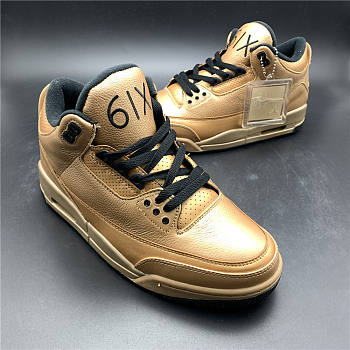 Air Jordan 3 6IX bronze gold