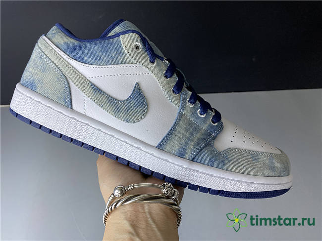 Air Jordan 1 Low Washed Denim CZ8455-100 - 1