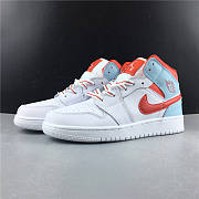 Air Jordan 1 Mid White Topaz Mist 555112-104 - 2