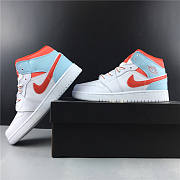 Air Jordan 1 Mid White Topaz Mist 555112-104 - 4