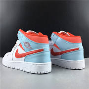 Air Jordan 1 Mid White Topaz Mist 555112-104 - 6