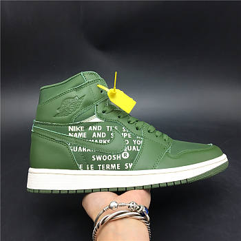 Air Jordan 1 Retro High Olive Canvas 555088-300