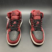 Air Jordan 1 Retro Mid Team Red Black 554724-601 - 6