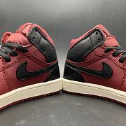 Air Jordan 1 Retro Mid Team Red Black 554724-601 - 2