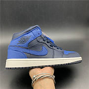 Air Jordan 1 Mid Obsidian Game Royal 554724-412 - 1