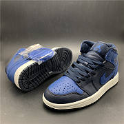 Air Jordan 1 Mid Obsidian Game Royal 554724-412 - 3