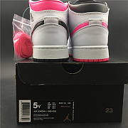 Air Jordan 1 Mid White Black Hyper Pink 555112-106 - 6