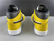 Air Jordan 1 Mid Quai 54 Black White Yellow CJ9219-700 - 5