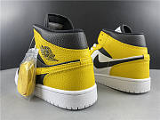 Air Jordan 1 Mid Quai 54 Black White Yellow CJ9219-700 - 4