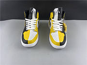 Air Jordan 1 Mid Quai 54 Black White Yellow CJ9219-700 - 3