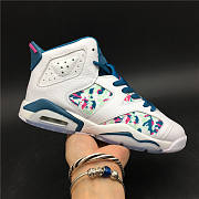 Air Jordan 6 Retro White Laser Fuchsia Green Abyss 543390 153 - 1