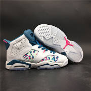 Air Jordan 6 Retro White Laser Fuchsia Green Abyss 543390 153 - 5