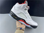 Air Jordan 5 Retro Fire Red Silver Tongue (2020) DA1911-102 - 1