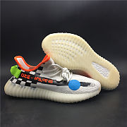 Off White x Adidas Yeezy Boots 350 V2 White Black Unixex Running shoes - 5