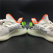 Off White x Adidas Yeezy Boots 350 V2 White Black Unixex Running shoes - 2