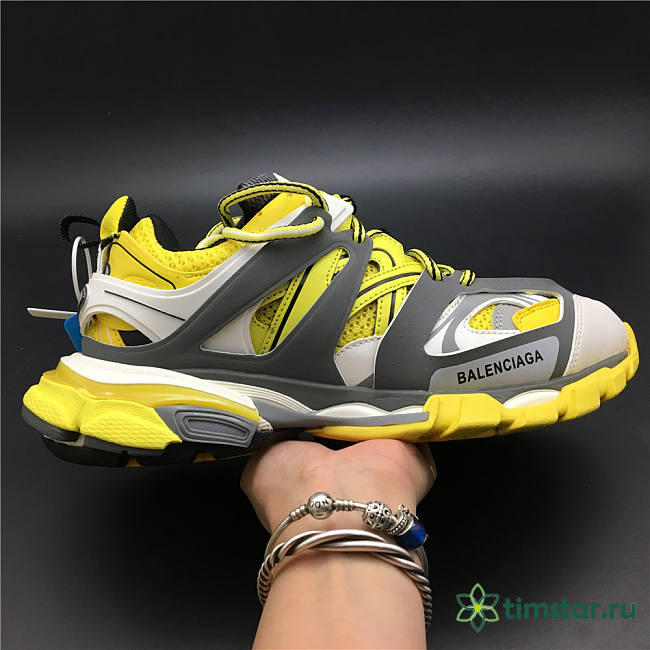 Blncig Track Trainers Yellow Black White 542436 W1GB2 7184 - 1