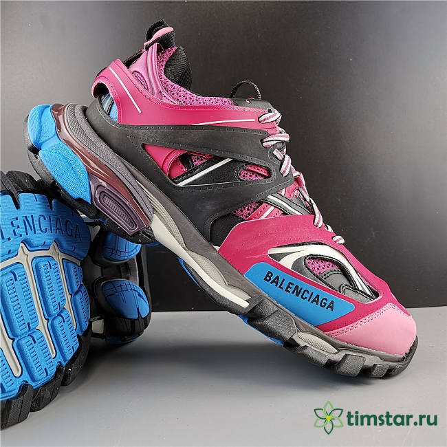 Blncig Track Trainers Pink Blue 542436 W1GB8 5482 - 1