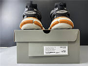 Blncig Track Trainers Black White Orange - 2