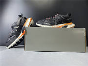 Blncig Track Trainers Black White Orange - 3