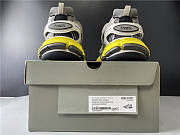 Blncig Track Trainers Grey White Yellow - 5