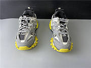 Blncig Track Trainers Grey White Yellow - 4