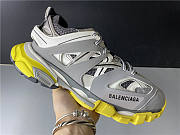 Blncig Track Trainers Grey White Yellow - 1