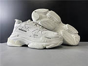 Blncig Triple S All White Logo - 6