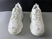 Blncig Triple S All White Logo - 3