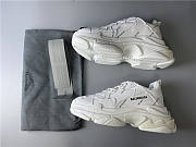 Blncig Triple S All White Logo - 2