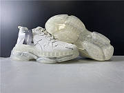 Blncig Triple S Clear Sole All White Logo - 6