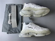 Blncig Triple S Clear Sole All White Logo - 5