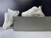 Blncig Triple S Clear Sole All White Logo - 2