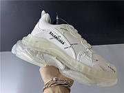 Blncig Triple S Clear Sole All White Logo - 1