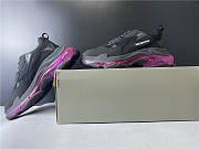 Blncig Triple S Clear Sole Black/Pink Neon - 6