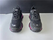 Blncig Triple S Clear Sole Black/Pink Neon - 3