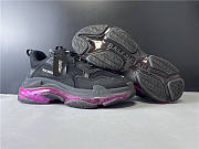 Blncig Triple S Clear Sole Black/Pink Neon - 2