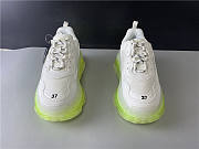 Blncig Triple S Clear Sole White/ Fluo Yellow - 6