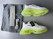 Blncig Triple S Clear Sole White/ Fluo Yellow - 3