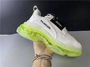 Blncig Triple S Clear Sole White/ Fluo Yellow - 1