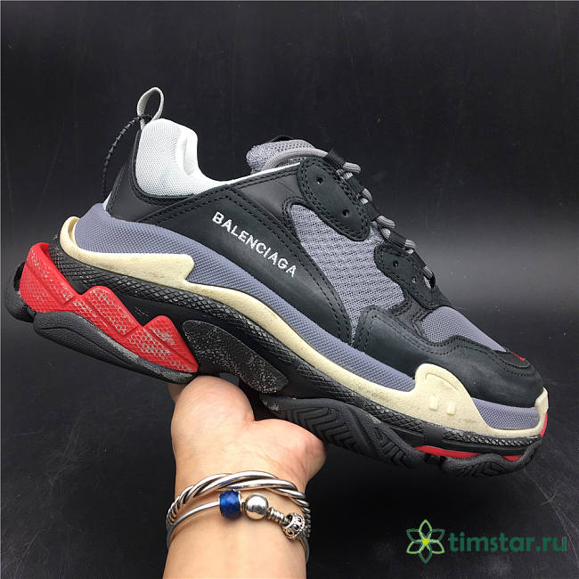 Blncig Triple S Black Grey Red - 1