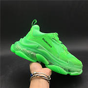 Blncig Triple S Neon Green Clear Sole - 1