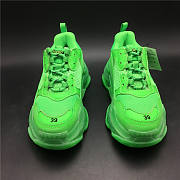 Blncig Triple S Neon Green Clear Sole - 3