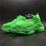 Blncig Triple S Neon Green Clear Sole - 2