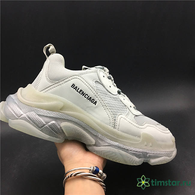 Blncig Triple S White Clear Sole 544351 W09E 19000 - 1