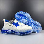 Blncig Triple S Clear Sole White Blue - 3