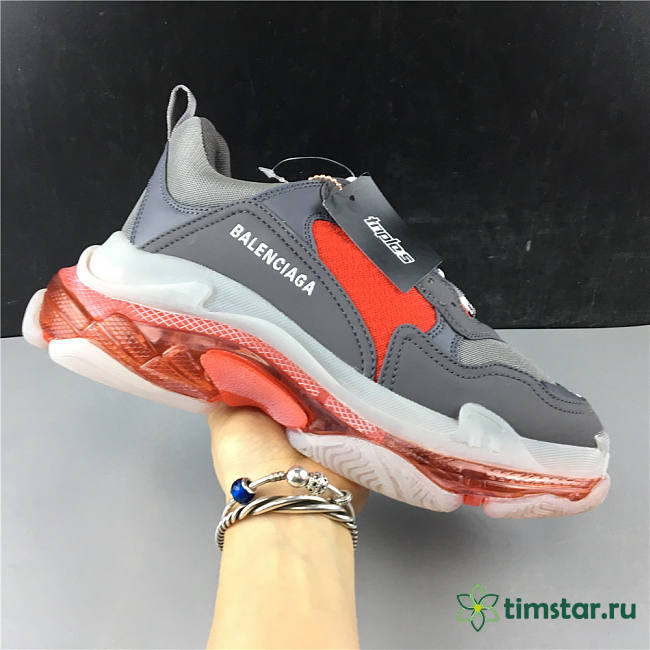 Blncig Triple S Grey Red - 1